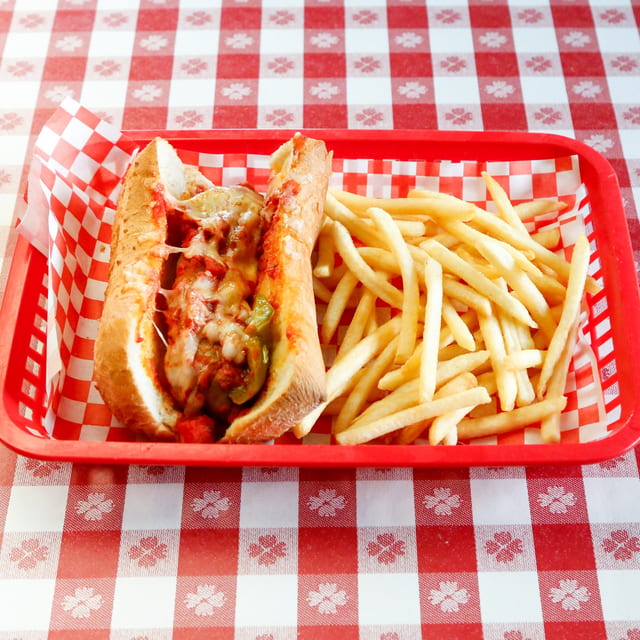 Italian Sausage Sandwich.
